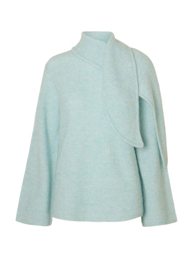 Lulu Bow Knit Blue Glow