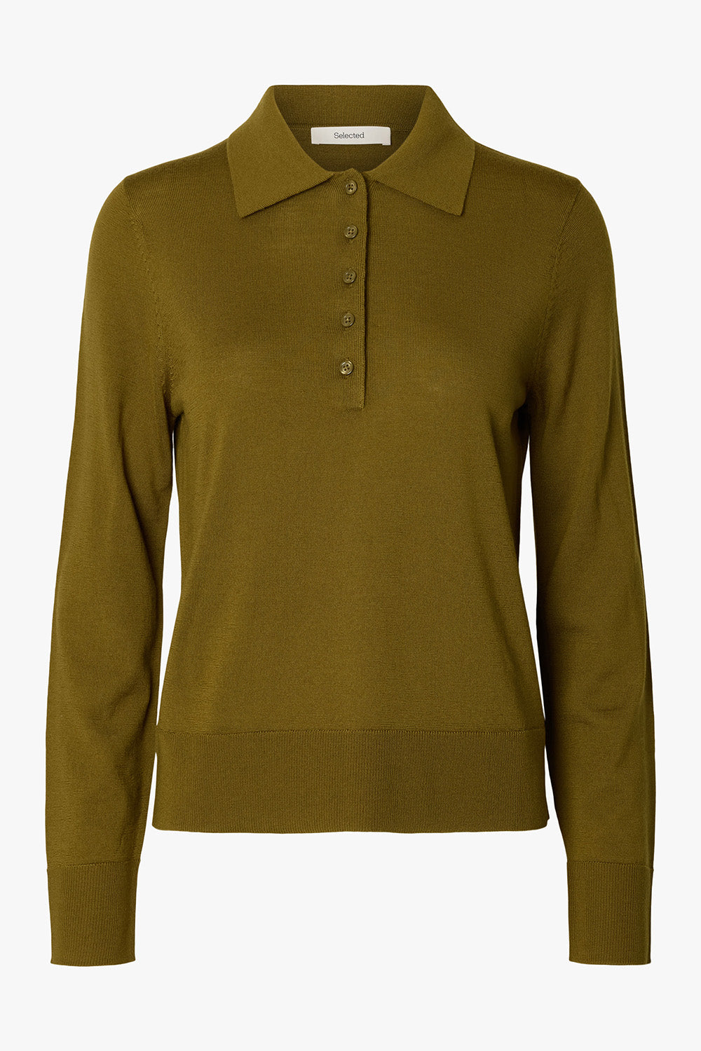 Thea LS Merino Knit Fir Green