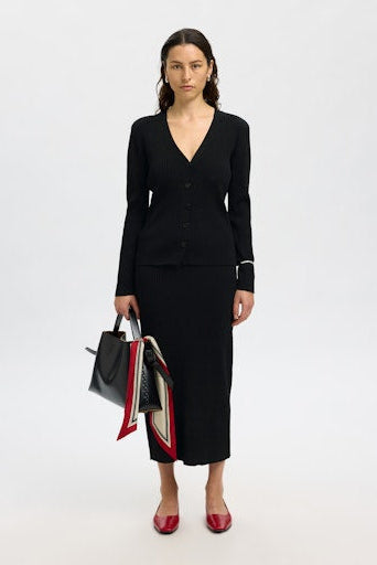 Carly Ankle Skirt Black