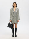 Selima Short Dress Silver