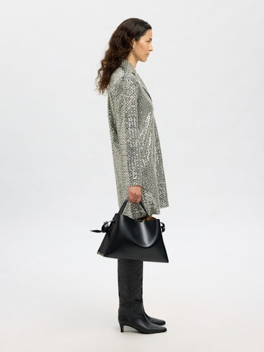 Selima Short Dress Silver