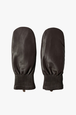 Olga Leather Mittens Delicioso