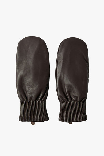 Olga Leather Mittens Delicioso