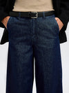 Mella Bora HW Wide Jeans Dark Blue