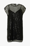 Laren Short Sequins Dress Black