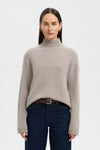 Cille Cashmere High Neck Knit Irish Cream