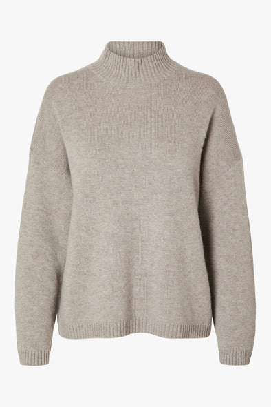 Cille Cashmere High Neck Knit Irish Cream