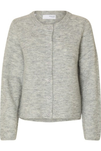 Lulu New Cardigan Light Grey Melange