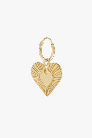 Single Rhapsody Love Ring Earring Goldplated