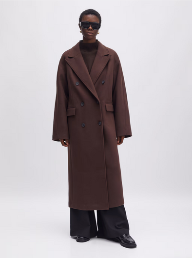 Oversized Haima Coat Chicory Coffee