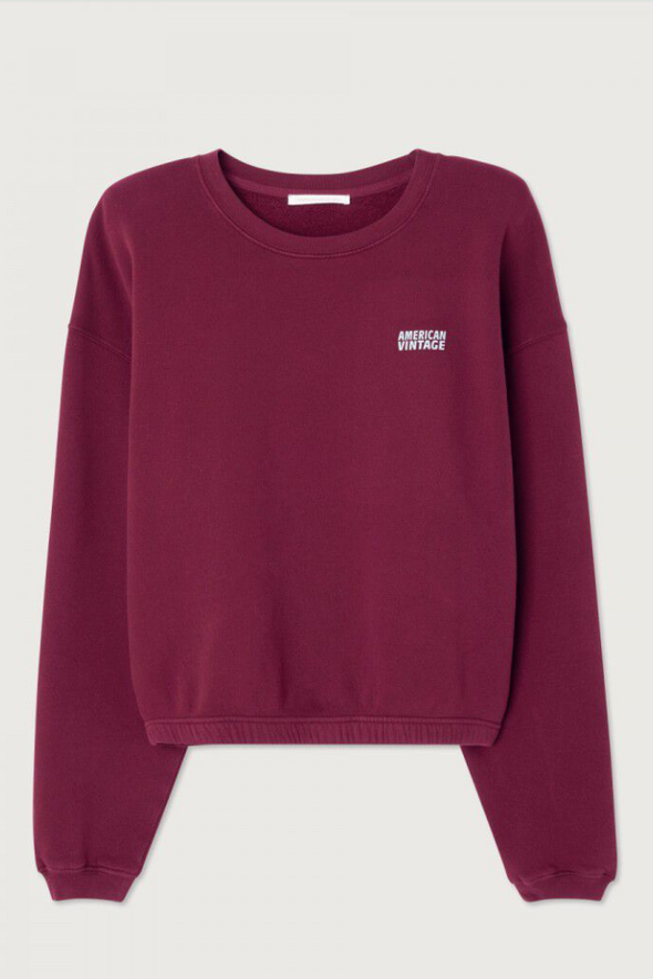 Izubird Cropped Sweat Vintage Burgundy