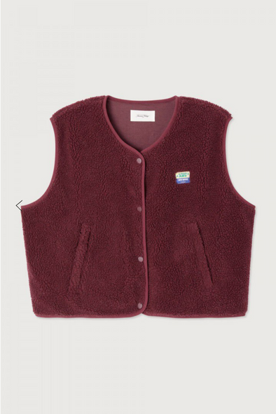 Hoktown Veste Burgundy Melange