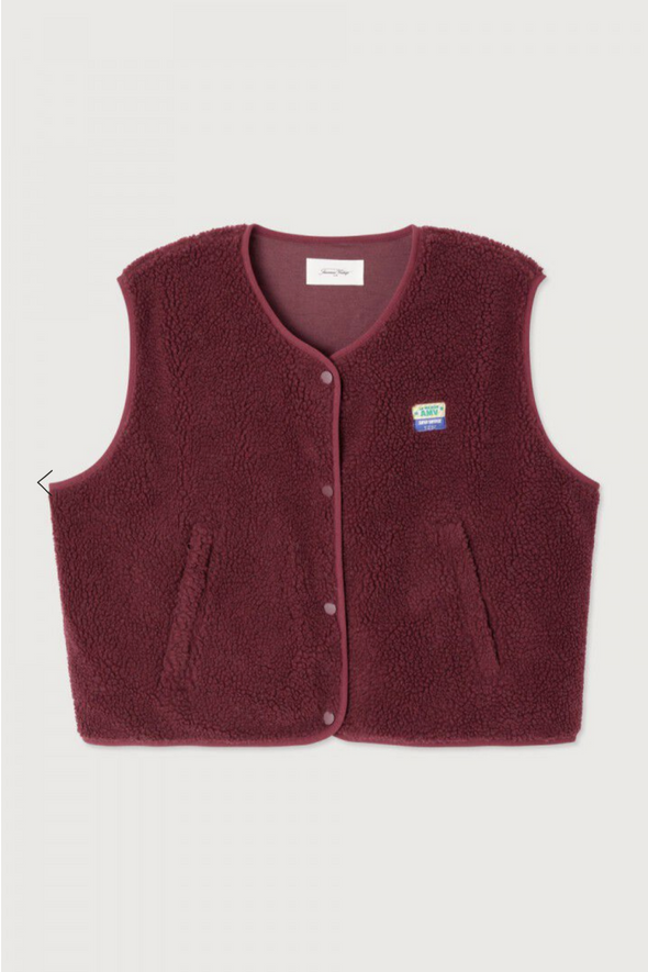 Hoktown Veste Burgundy Melange