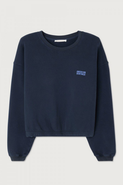 Izubird Cropped Sweater Vintage Navy