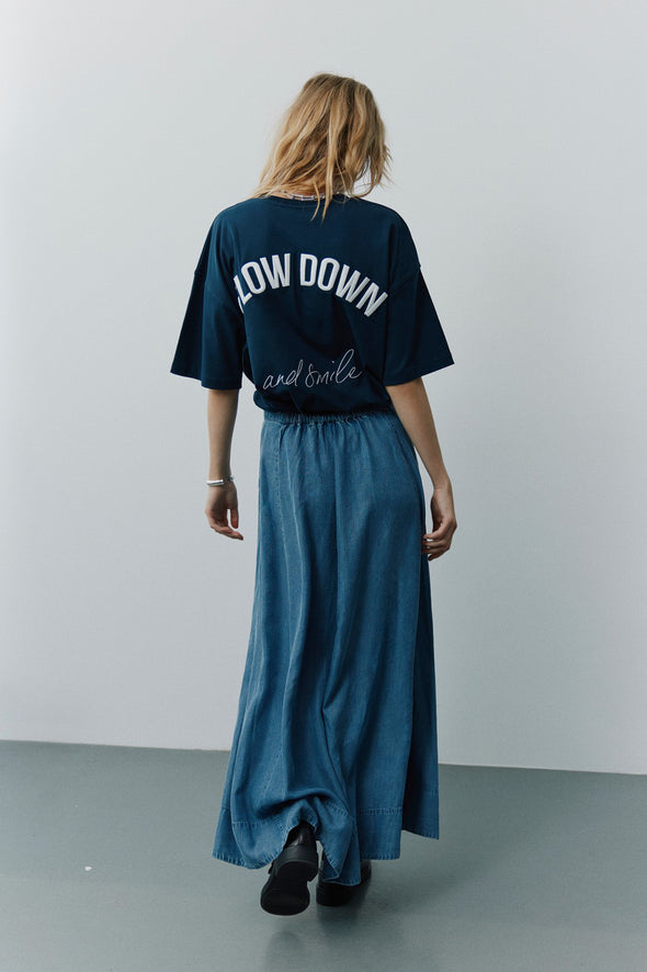 Kattia Skirt Denim Blue