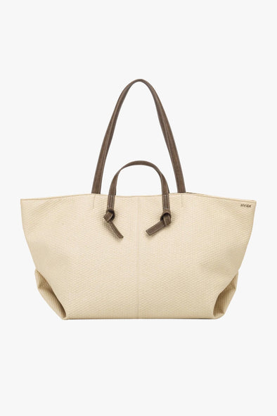 Towny Raffia Structure Bag Sand