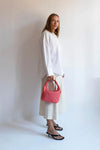 Twist Braided Neoprene Bag Red Coral