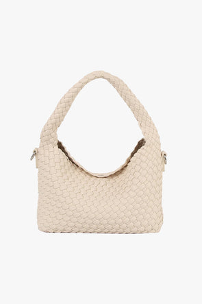 Twist Braided Soft Structure Bag White Sand