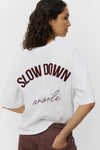 Vera T-Shirt White Slow Down