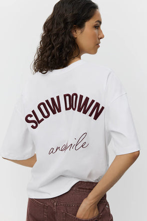 Vera T-Shirt White Slow Down