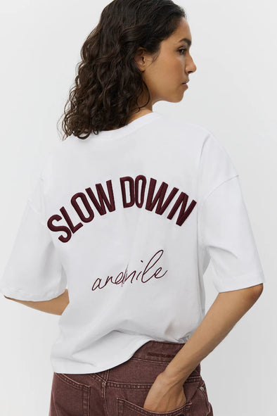 Vera T-Shirt White Slow Down