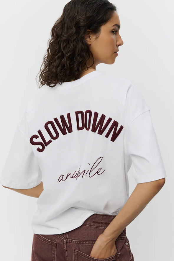 Vera T-Shirt White Slow Down