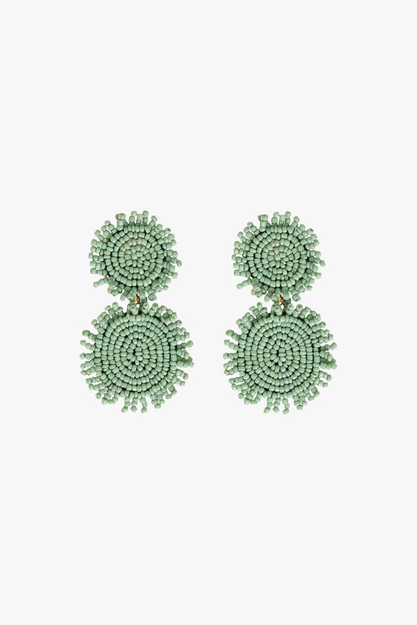 Nava Earrings Oil Green