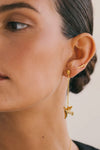 Lucky Swallow Chain Earring Goldplated