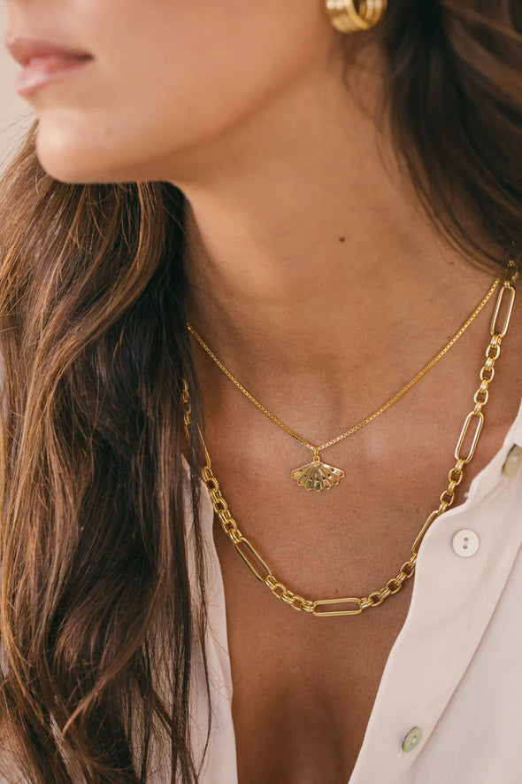 Bold Link Chain Necklace Goldplated (50cm)