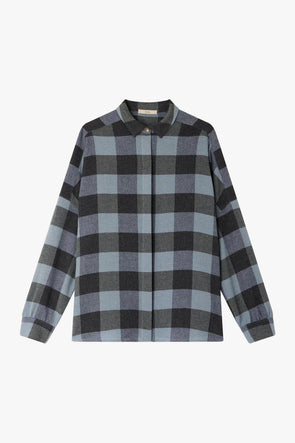 Deliwool Shirt Smocky Blue