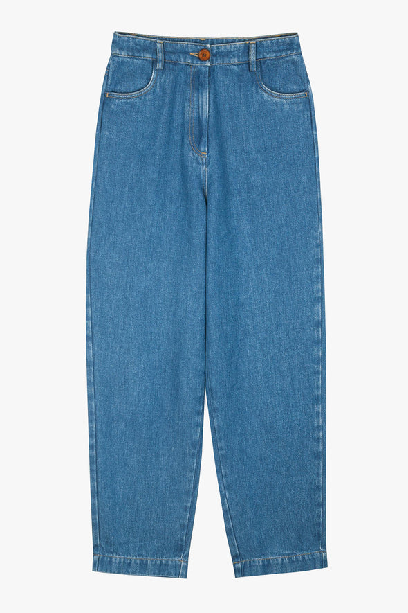 Nica Trousers Denim Blue