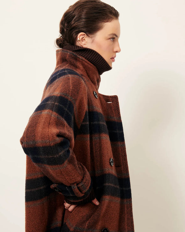 Bleechecks Coat Navyrust