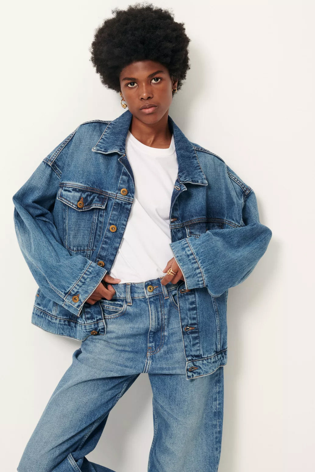Costello Denim Jacket Vintage Blue – Lily