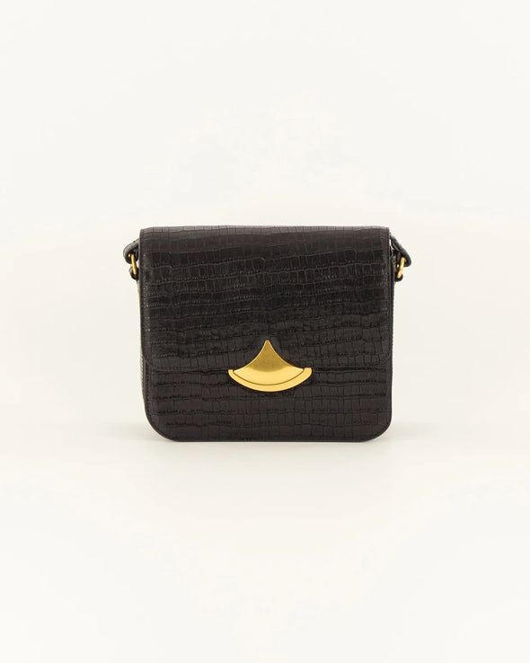 Diviluz Box Bag Black Croco