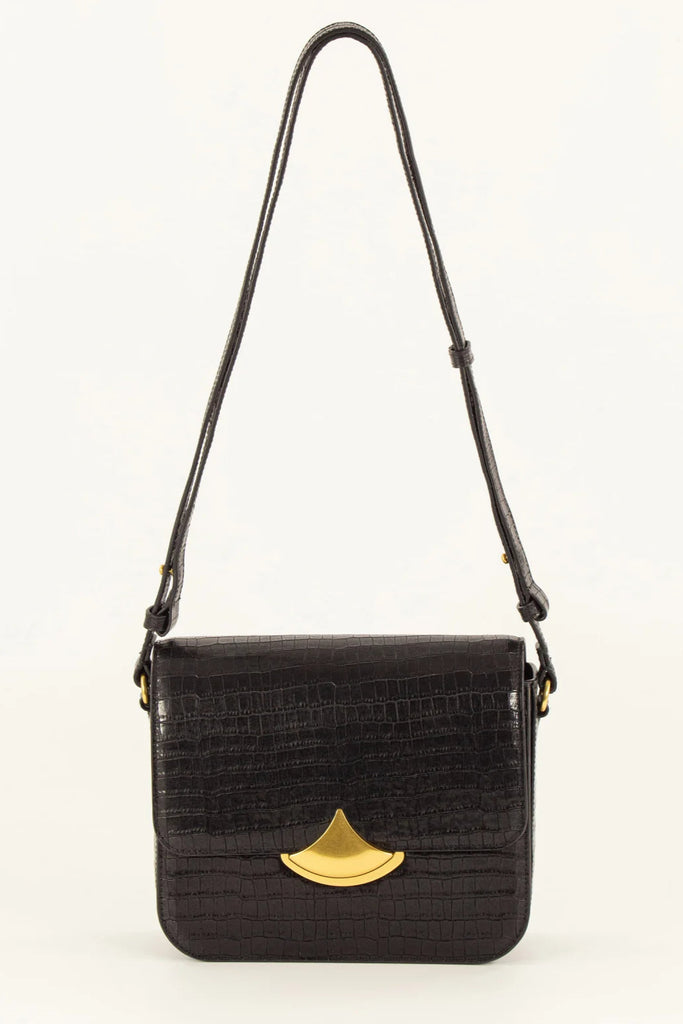 Diviluz Box Bag Black Croco