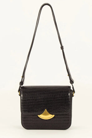 Diviluz Box Bag Black Croco