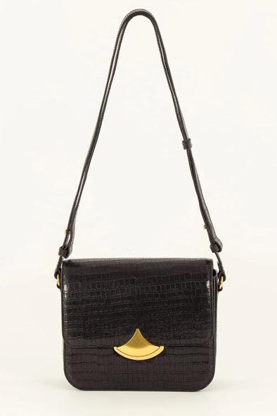 Diviluz Box Bag Black Croco