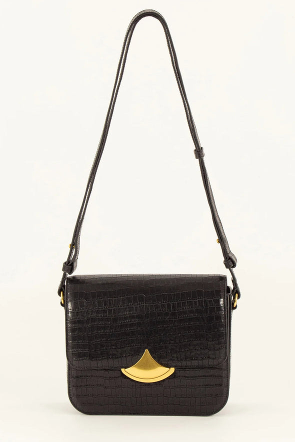 Diviluz Box Bag Black Croco