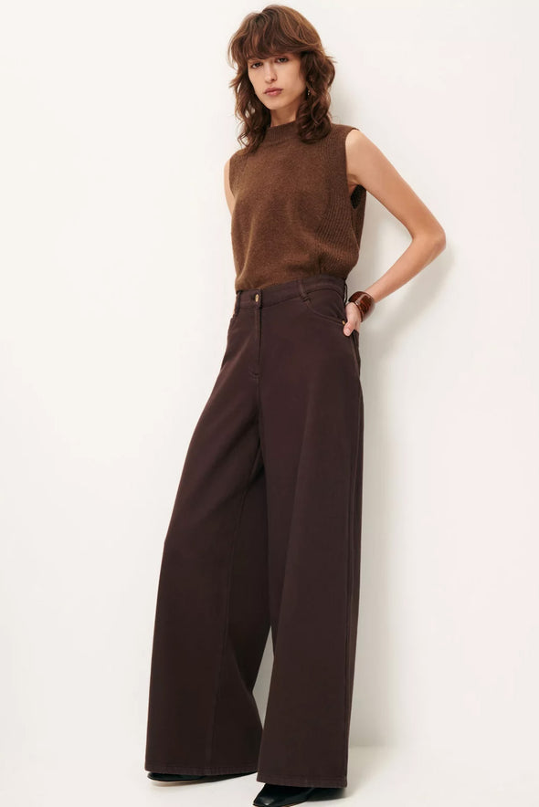 Dalt Denim Trousers Coffea