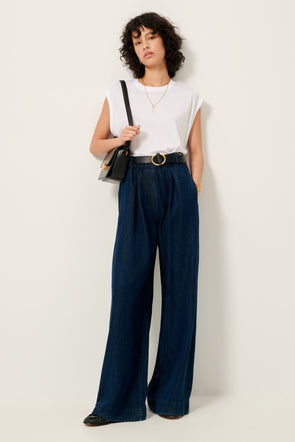 Rinim Trousers Denim Blue