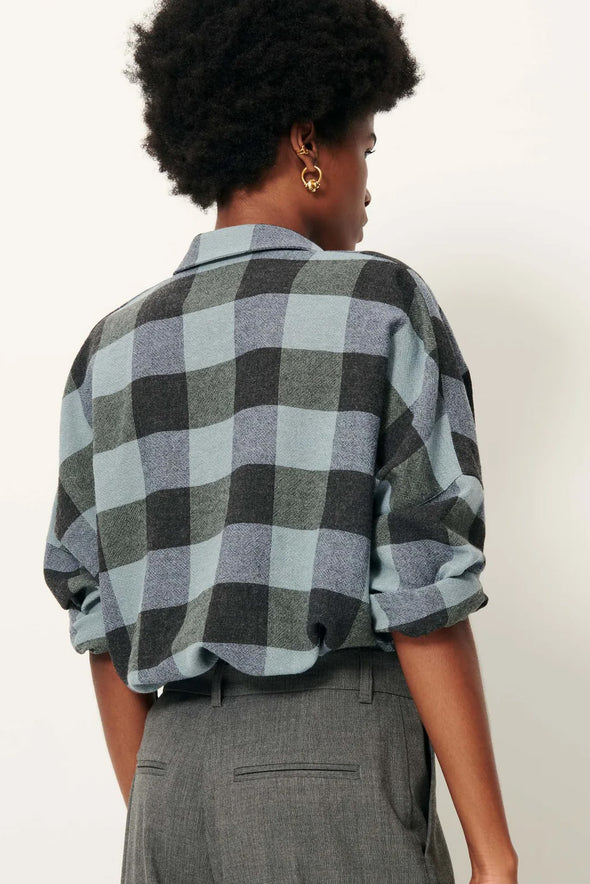 Deliwool Shirt Smocky Blue
