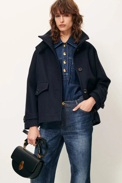 Lee Wooly Coat Navy