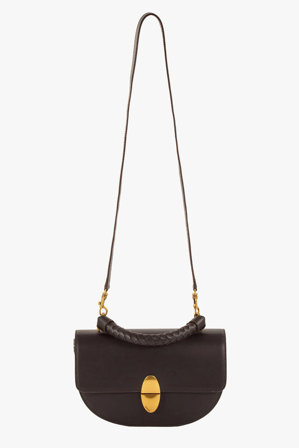 Round Tesoro Leather Bag
