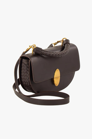 Round Tesoro Leather Bag