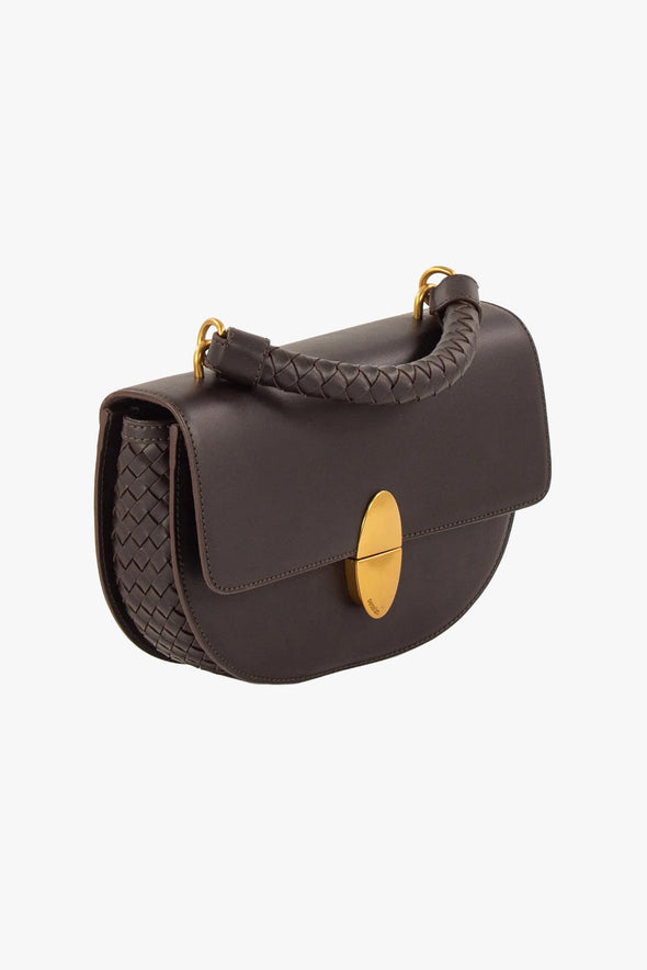 Round Tesoro Leather Bag