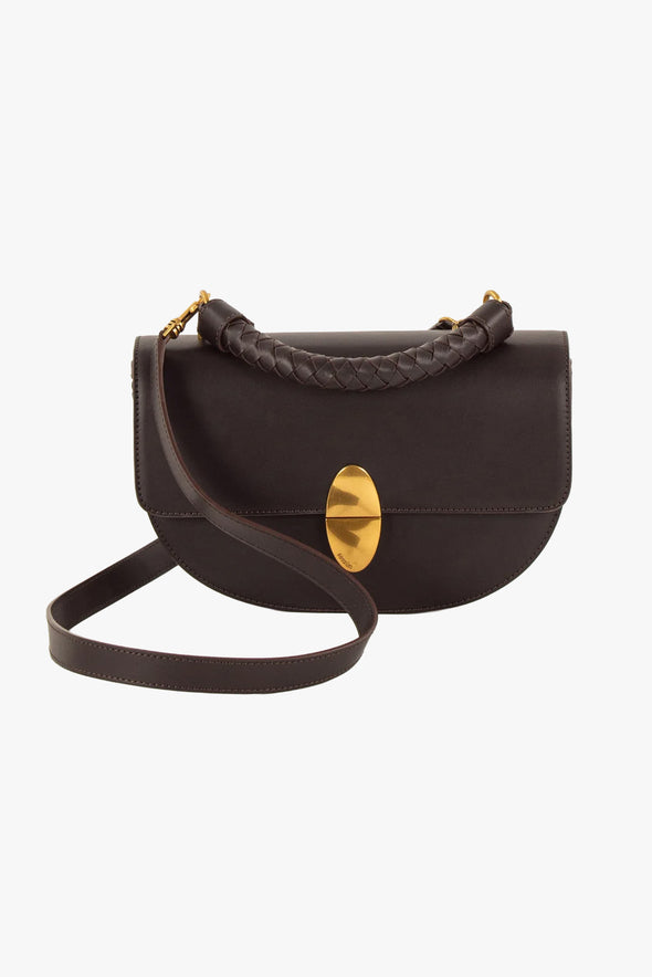 Round Tesoro Leather Bag