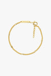 Dot Chain Bracelet Gold Plated