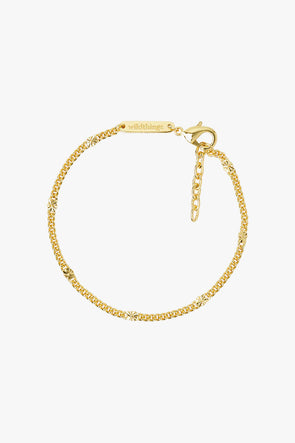 Dot Chain Bracelet Gold Plated