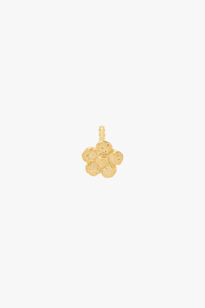 Hammered Flower Stud