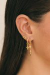 Moon & Star Earring Gold